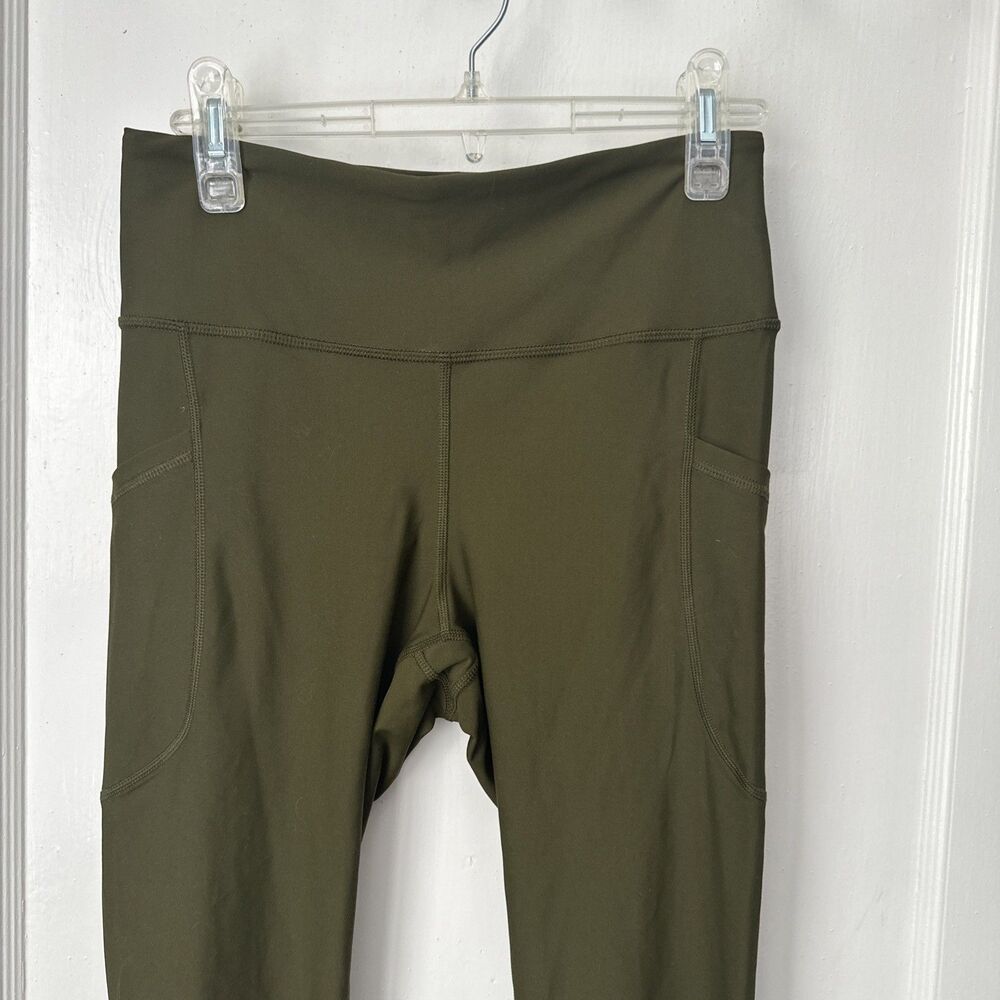 New Old Navy Leggings Olive Green Women's Medium High Rise Go Dry